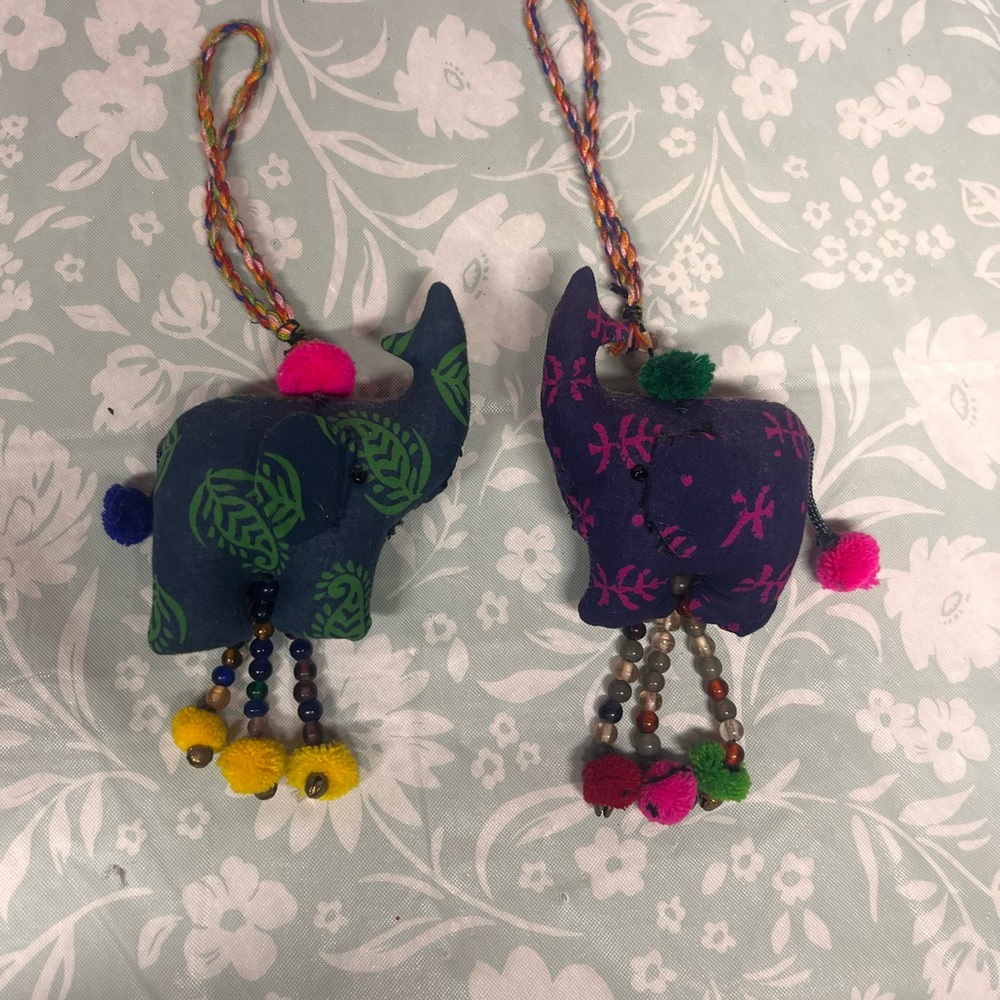 Colorful Elephant ornaments